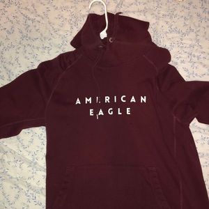 Burgundy America Eagle hoodie